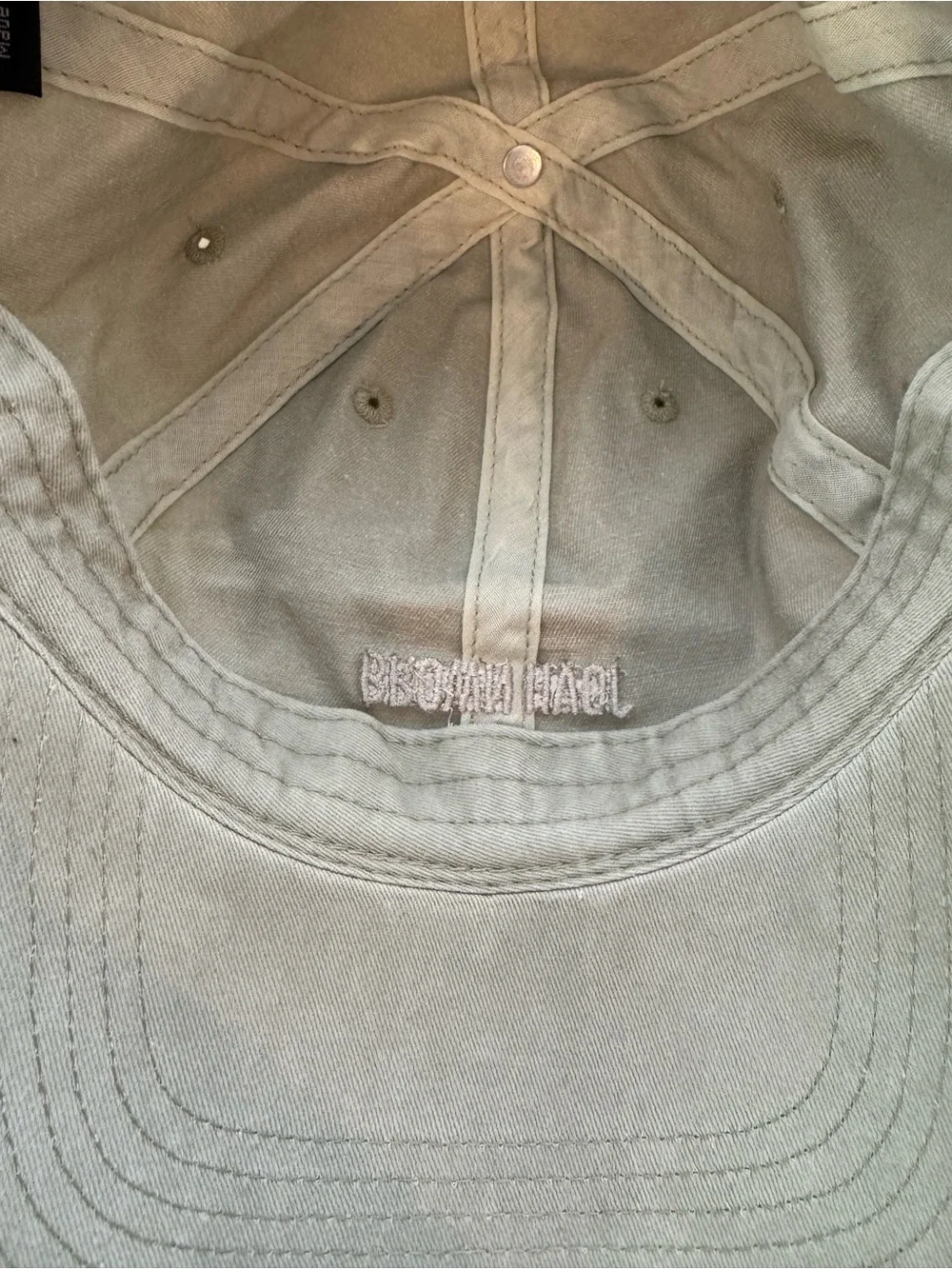 NWOT JOAH BROWN Sage Green Washed Cotton Embroidered Dad Hat OSFM - Picture 7 of 9